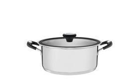 Caçarola Rasa Tramontina Solar Silicone em Aço Inox com Fundo Triplo 20 cm 2,9 L