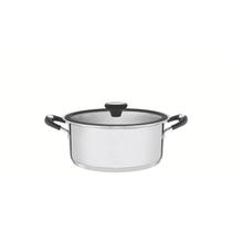 Caçarola Rasa Tramontina Solar Silicone em Aço Inox com Fundo Triplo 20 cm 2,9 L