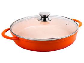 Caçarola Redonda Baixa 30cm Laranja - Hercules Pa9000-30l Caçarola Redonda Baixa 30cm Laranja - Hercules Pa9000-30l