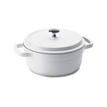 Caçarola Redonda Branca em Alumínio Fundido 3L Studio - Hercules Caçarola Redonda Branca em Alumínio Fundido 3L Studio - Hercules