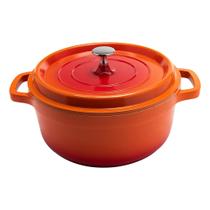 Caçarola Redonda Laranja em Alumínio Fundido 4,3L Studio - Hercules Caçarola Redonda Laranja em Alumínio Fundido 4,3L Studio - Hercules