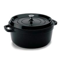 Caçarola Redonda Preta em Alumínio Fundido 6,8L Studio - Hercules Caçarola Redonda Preta em Alumínio Fundido 6,8L Studio - Hercules