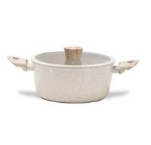 Caçarola Sirius Vanilla com Tampa com Revestimento em Cerâmica Antiaderente e Fundo de Indução 4L - Brinox
