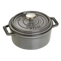 Caçarola staub redonda em ferro fundido cinza grafite 16cm 405094790