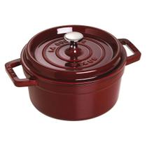 Caçarola staub redonda em ferro fundido vermelho 24cm 405093570