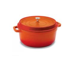 Caçarola Studio Antiaderente Cerâmica e Alumínio 4,3L Laranja c/ Vermelho - Hercules Caçarola Studio Antiaderente Cerâmica e Alumínio 4,3L Laranja c/ Vermelho - Hercules