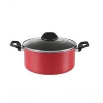 Caçarola Tampa Garlic ø 24x11cm 4,3l Brinox 24x11cm 4,3l Vermelho Brinox Caçarola Tampa Garlic ø 24x11cm 4,3l Brinox 24x11cm 4,3l Vermelho Brinox