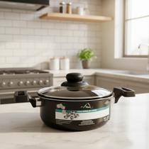 Caçarola Teflon Antiaderente Tampa De Vidro N18 2 Litros Promoção
