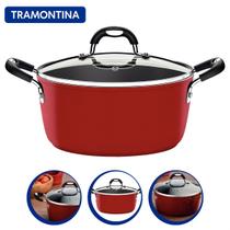 CaÇarola Tramontina 22cm 3,5 Litros Monaco InduÇÃo Vermelho