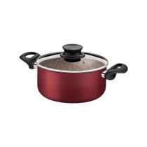 Caçarola Tramontina Antiaderente com Tampa - Vermelho 2,1L 18cm Paris