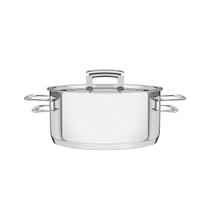 Caçarola Tramontina Brava Rasa Inox 24 cm 4,8 L Indução Caçarola Tramontina Brava Rasa Inox 24 cm 4,8 L Indução