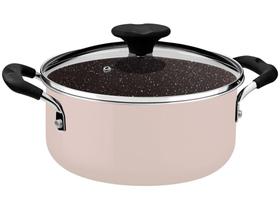 Caçarola Tramontina de Alumínio 20cm 2,9L Rosa Trufado Tunis