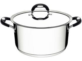 Caçarola Tramontina Duo Silicone Funda em Aço Inox Fundo Triplo com Tampa e Alças em Silicone 16 cm Caçarola Tramontina Duo Silicone Funda em Aço Inox Fundo Triplo com Tampa e Alças em Silicone 16 cm