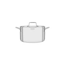 Caçarola Tramontina Grano Funda Em Aço Inox Corpo Triplo Com Tampa E Alças 24 Cm 5,8 L Tramontina