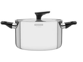 Caçarola Tramontina Inox Fundo Triplo com Tampa 3,5L 20cm Grano Baquelite