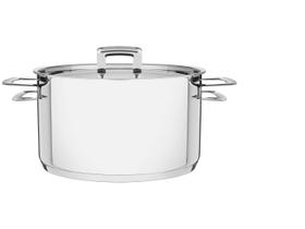 Caçarola Tramontina Inox Fundo Triplo com Tampa 3,6L 20cm Brava