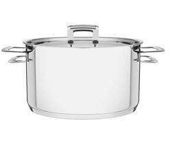 Caçarola Tramontina Inox Fundo Triplo com Tampa 6,1L 24cm Brava