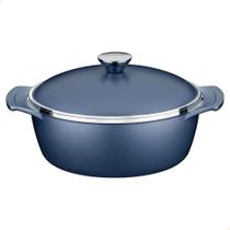 Caçarola Tramontina Lyon Em Alumínio Revestimento Starflon Azul 30 cm 6,8L 20960830 Caçarola Tramontina Lyon Em Alumínio Revestimento Starflon Azul 30 cm 6,8L 20960830