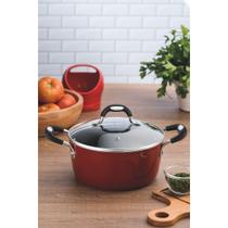 Caçarola Tramontina Mônaco Vermelha 24cm 4,5L