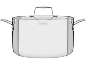 Caçarola Tramontina para Fogão Indução Funda 24cm Inox Grano Caçarola Tramontina para Fogão Indução Funda 24cm Inox Grano