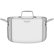 Caçarola Tramontina para Fogão Indução Funda 24cm Inox Grano Caçarola Tramontina para Fogão Indução Funda 24cm Inox Grano