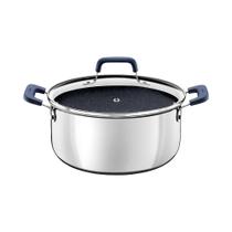 Caçarola Tramontina Romagna Aço Inox Cerâmico Black Stone 24 Cm 5,24 L