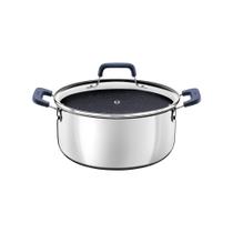 Caçarola Tramontina Romagna em Aço Inox e Alumínio Cerâmico Black Stone 20 cm 3,2 L