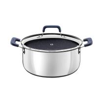 Caçarola Tramontina Romagna em Aço Inox e Alumínio Cerâmico Black Stone 24 cm 5,24 L