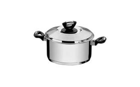 Caçarola Tramontina Solar Baquelite Funda em Aço Inox Fundo Triplo com Tampa Alças de Baquelite 16 c