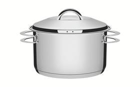 Caçarola Tramontina Solar Funda em Aço Inox Fundo Triplo c Tampa e Alças 24 cm 6,1 L 62504240 (43478 Caçarola Tramontina Solar Funda em Aço Inox Fundo Triplo c Tampa e Alças 24 cm 6,1 L 62504240 (43478