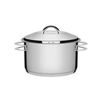 Caçarola Tramontina Solar Funda Em Aço Inox Fundo Triplo Com Tampa E Alças 24 Cm 6,1 L Caçarola Tramontina Solar Funda Em Aço Inox Fundo Triplo Com Tampa E Alças 24 Cm 6,1 L