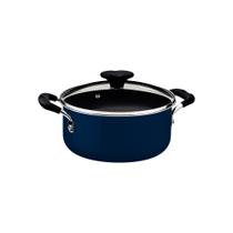 Caçarola Tramontina Tunis Alumínio Cerâmico e Externo Siliconado Azul Mediterrâneo 20 cm 2,9 L Caçarola Tramontina Tunis Alumínio Cerâmico e Externo Siliconado Azul Mediterrâneo 20 cm 2,9 L