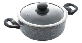 Caçarola Wolff De Indução Em Alumínio E Cerâmica Cinza 24cm Caçarola Wolff De Indução Em Alumínio E Cerâmica Cinza 24cm