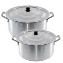 Caçarolas Panela Industrial Kit Com 2 Linha Hotel Nº 30 / Nº 35 - DK Shopp