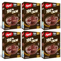 Cacau em Pó Chocolate 100% Puro Sem Açúcar, Sem Glúten Kit 6 Caixas
