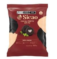 Cacau em Pó Preto 100% 500g - Sicao