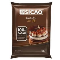 Cacau Em Pó Sicao 100% Cacau 500g
