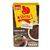 Cacau em Pó Solúvel 100% Cacau 200g Garoto