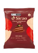 Cacau em Pó Vermelho Sicao 100% - 500g