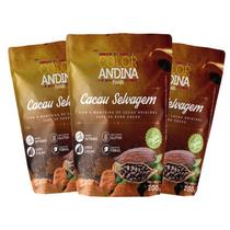 Cacau Selvagem 100% puro Color Andina 200g-3 pacotes Cacau Selvagem 100% puro Color Andina 200g-3 pacotes