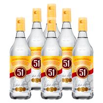 Cachaça Aguardente 51 Garrafa 965ml 6 Unidades