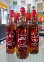 Cachaça Cabaré fire Coquetel Alcoólico Canelinha Leonardo vidro 1L