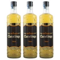 Cachaça Caratinga Tradicional kit Com 3 Garrafas de 700ml Cada