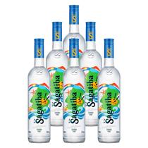 Cachaça Cristalina Sagatiba 700ml 6 Unidades Cachaça Cristalina Sagatiba 700ml 6 Unidades