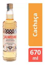 Cachaça Saliníssima Ouro Envelhecida Em Bálsamo 670ml