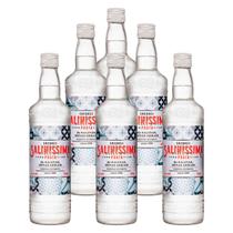 Cachaça Saliníssima Prata Garrafa 670ml 6 Unidades