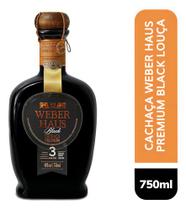 Cachaça Weber Haus Premium Black Louça 3 Anos 750ml