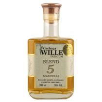 Cachaça wille blend 5 madeiras garrafa texas 700ml