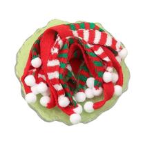 Cachecóis De Natal Tricotados Multicoloridos Com Contas, Conjuntos De 2/7/14 Peças, Acessórios DIY