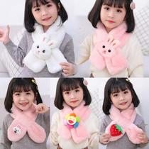 Cachecóis Infantis Meninas Fofos Quentes De Inverno Imitação Setu Pele Pelúcia Espessados Cachecóis Infantis Meninas Fofos Quentes De Inverno Imitação Setu Pele Pelúcia Espessados